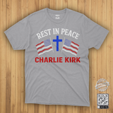 Rest In Peace Charlie Kirk T-Shirt God Bless America