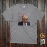 DONALD TRUMP MUG SHOT T-SHIRT FREE TRUMP MAGA