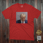 DONALD TRUMP MUG SHOT T-SHIRT FREE TRUMP MAGA