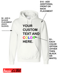 CUSTOM Wording Text HOODIE