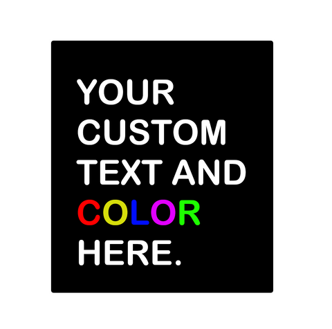 CUSTOM TEXT COLOR  ADD ON